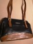 Нова чанта черно кафява кожена дамска за рамо среден размер, снимка 3