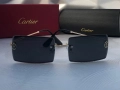 Cartier Мъжки слънчеви очила правоъгълни 3 цвята черни кафяви сини, снимка 13
