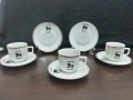 Стар български порцелан чаши за кафе , снимка 1