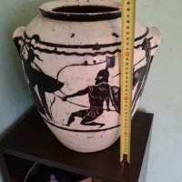 Ръчно рисувана делва ваза за декорация , снимка 6 - Вази - 40174946