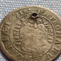 Сребърна монета 6 кройцера 1671г. Леополд първи Кремниц Унгария 13665, снимка 11 - Нумизматика и бонистика - 42899810