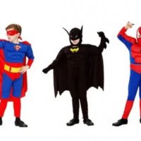 Детски костюм Спайдърмен, Батман, Супермен + 3бр фигурки, снимка 2 - Други - 42464164