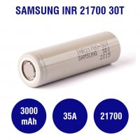Презареждаща батерия Samsung INR 21700 30T 35A 3000mAh, снимка 1 - Вейп без пълнители - 35068751