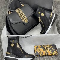 Дамска чанта портфейл и кецове Versace код 121, снимка 1 - Дамски ежедневни обувки - 34543194