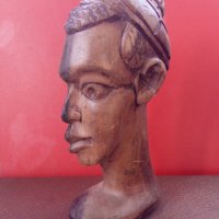 Стара африканска фигурка от махагоново дърво за колекционери , снимка 2 - Антикварни и старинни предмети - 31553251