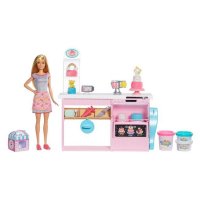 Кукла Барби сладкарка с кухня, снимка 3 - Кукли - 35244520