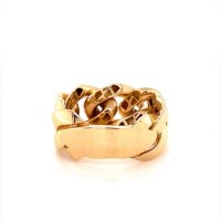 Златен дамски пръстен 6,96гр. размер:62 14кр. проба:585 модел:16399-5, снимка 3 - Пръстени - 40770118