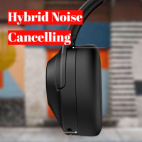 Безжични Bluetooth слушалки GarageRock Hybrid Active Noise Canceling Headphones - черни, снимка 2 - Bluetooth слушалки - 44763232