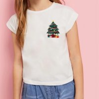 Merry Christmas красиви Коледни лист термо апликация картинка за дреха блуза чанта, снимка 2 - Други - 30744597