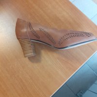 Нови немски обувки "HEINE"-естествена кожа 38 номер, снимка 5 - Дамски елегантни обувки - 38952701