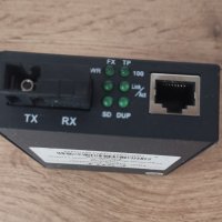 Медиен конвертор Fiber Media Converter 10/100Base-TX RJ45, снимка 2 - Суичове - 36960671