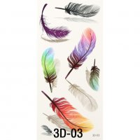 Временни цветни 3D татуировки, снимка 8 - Други - 31334108
