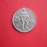 25 крони 1954 сребърна монета , снимка 2 - Нумизматика и бонистика - 38158374