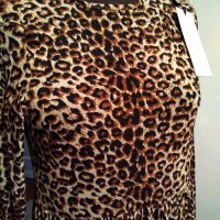 Официална дълга дамска рокля леопардов принт, снимка 4 - Рокли - 30707531