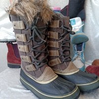 КАТО НОВИ водоустойчиви апрески SOREL® Snow Boots North Star, 39 -40 боти,100% ЕСТЕСТВЕНА КОЖА,ботуш, снимка 11 - Дамски апрески - 44242535