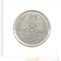 Germany-5 Deutsche Mark-1979 J-KM#150-Arch. Institute-Silver, снимка 4 - Нумизматика и бонистика - 37625496