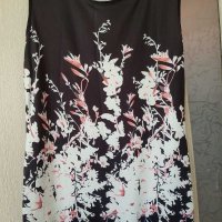 Красиви еластични рокли с флорални мотиви цветя черни бели , снимка 2 - Рокли - 29851272