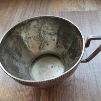 стара сребърна чаша за чай, снимка 2 - Антикварни и старинни предмети - 32105692