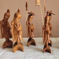 дървени статуетки на рибари, снимка 5 - Статуетки - 42027916