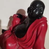 Статуетка фигура на седящия Буда /от смола, снимка 2 - Статуетки - 44536427