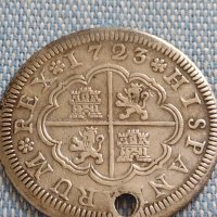 Сребърна монета 2 реала 1723г. Филип пети Сеговия Испания 28827, снимка 10 - Нумизматика и бонистика - 42930088