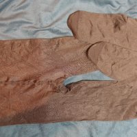 Нов чорапогащник от лъскава ликра в кафяво XS/S размер, снимка 2 - Бельо - 36928130