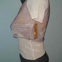 Нова еластична блуза в два пласта / унисайз , снимка 3 - Корсети, бюстиета, топове - 31104569
