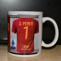 Уникална Фен Чаша На Рома С Ваше Име И Номер! As Roma 2020, снимка 3 - Фен артикули - 9086384