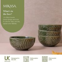Нов Комплект Mikasa Jardin 4 Купички Зелена Керамика Подарък, снимка 6 - Други стоки за дома - 42745743
