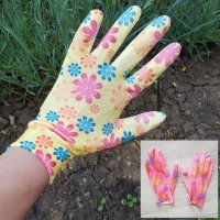 2872 Универсални дамски работни ръкавици цветни, снимка 1 - Градински инструменти - 36722201
