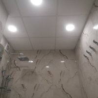 Окачен таван за баня минералфазерни пана 95% влагоустойчивост, снимка 12 - Ремонти на баня - 44418582