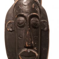 Африканска маска БАУЛЕ, снимка 2 - Антикварни и старинни предмети - 30921395