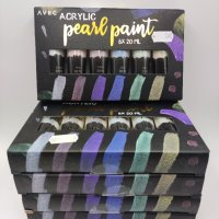 Перлена акрилна боя acrylic pearl paint, снимка 1 - Картини - 39431585