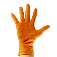 Оранжеви нитрилни ръкавици - 22.50 лв. с ДДС, снимка 3 - Аксесоари и консумативи - 38688746