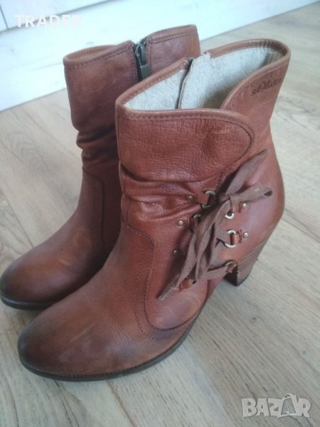 Дамски боти обувки ботуши s.Oliver, снимка 1