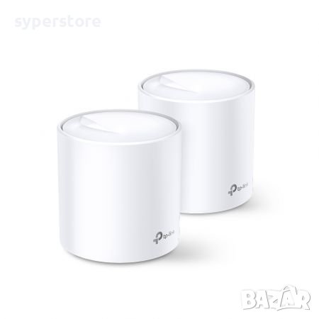 Удължител на интернет обхват TP-Link Deco X60 AX3000 2-pack Mesh Wi-Fi 6 система за целия дом или оф, снимка 1