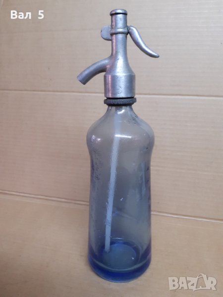 Стар стъклен сифон за газирана вода , сода - Русе .Бутилка 4, снимка 1