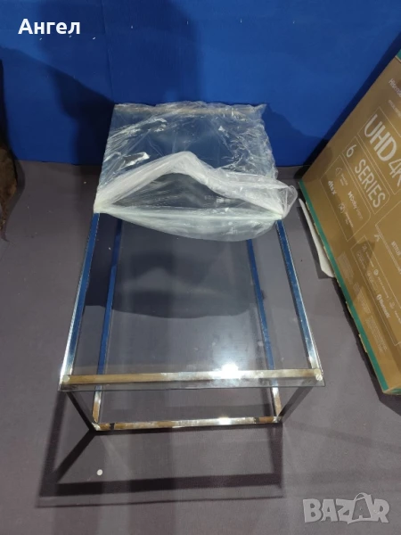 Стъклена холна маса нова внос от Англия , снимка 1