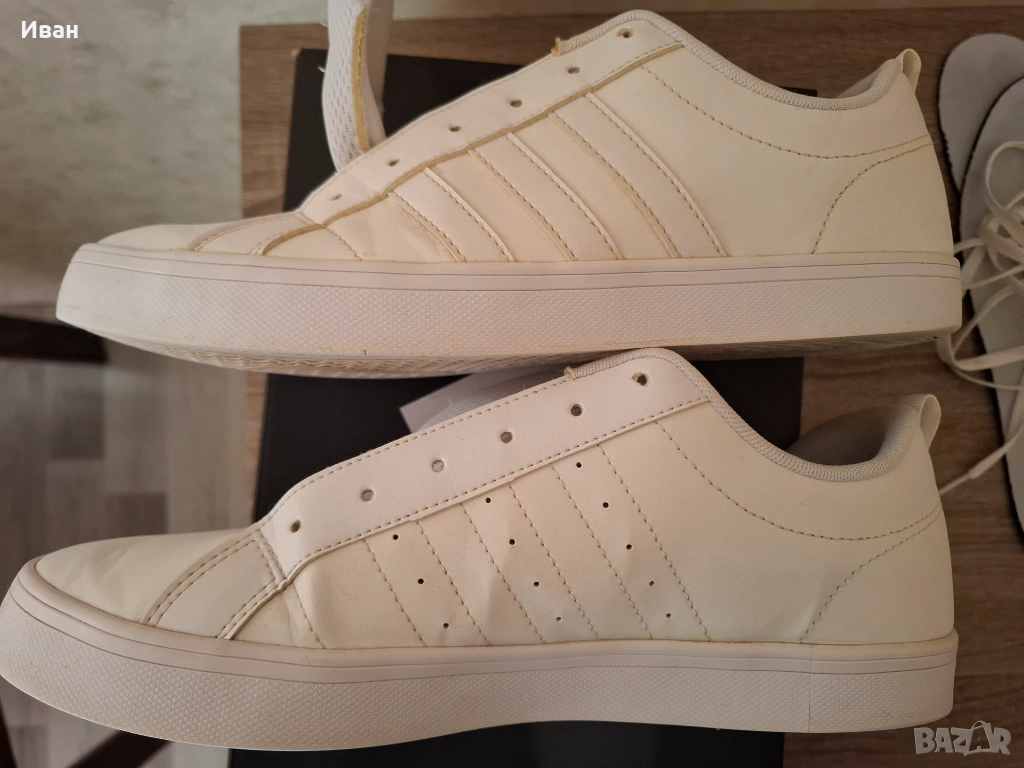 Бели кецове ADIDAS - Номер 43, снимка 1