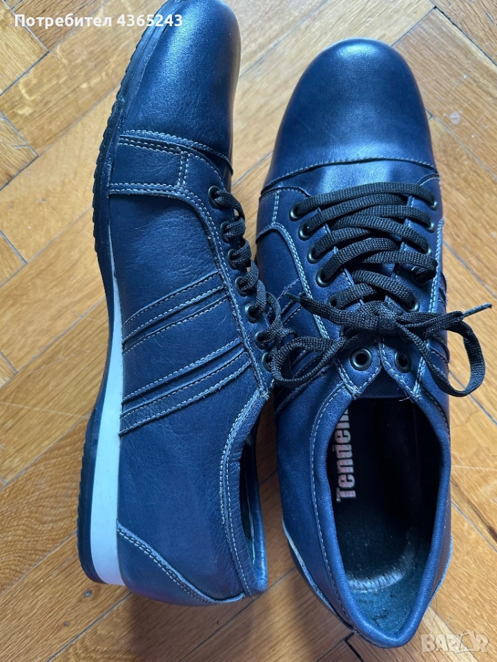 ЧИСТО НОВИ! Мъжки официални/ ежедневни обувки от Естествена КОЖА 44Номер, снимка 1