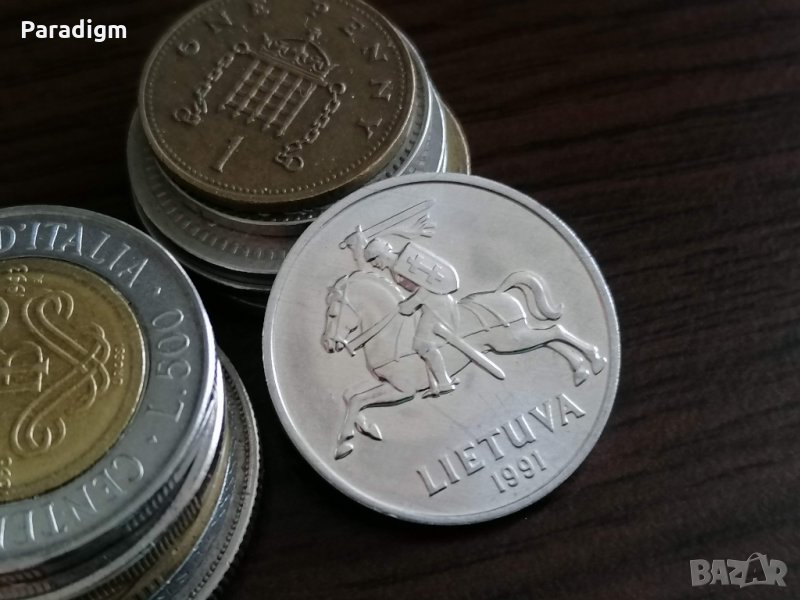 Монета - Литва - 5 цента AUNC | 1991г., снимка 1