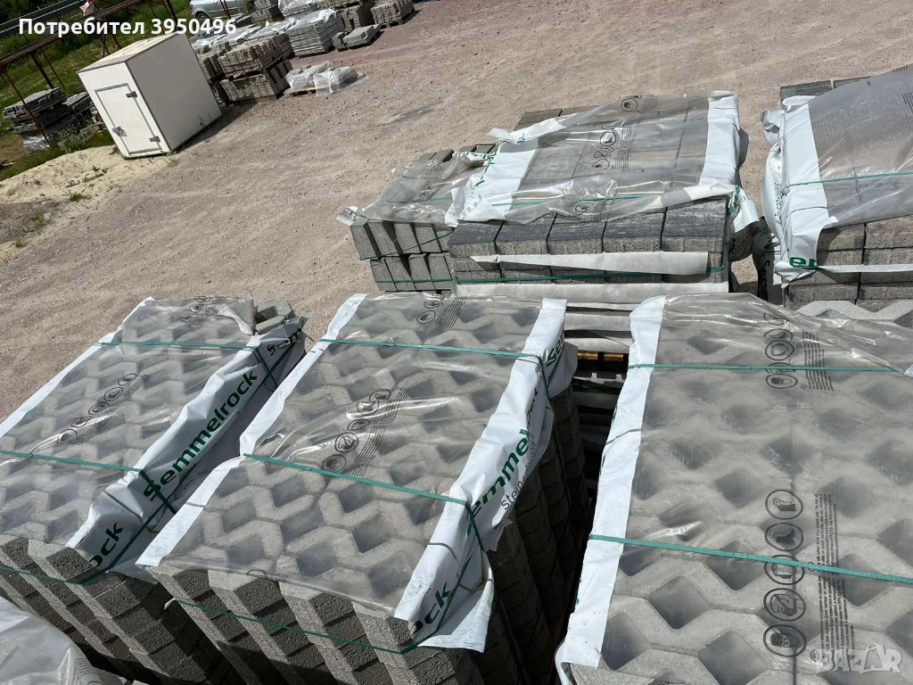 Паркинг елемент 60х40х10см, цвят сив - #Земелрок, снимка 1