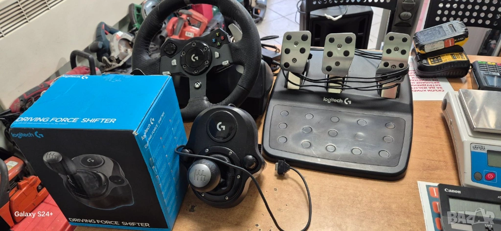 Logitech G920 Driving Force + Геймърски скоростен лост, снимка 1