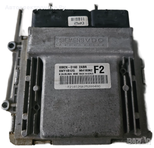Компютър НА ДВИГАТЕЛЯ CHEVROLET EPICA SIEMENS VDO 5WY1B12G SIM2K-D160 2ABR F2 , 96418362 , снимка 1