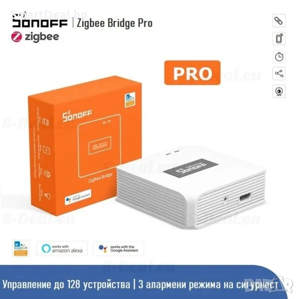 SONOFF Zigbee Bridge Pro (ZB Bridge-P) – смарт Zigbee хъб за централизирано управление, снимка 1