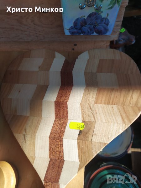 Дървена дъска "Сърце" , снимка 1