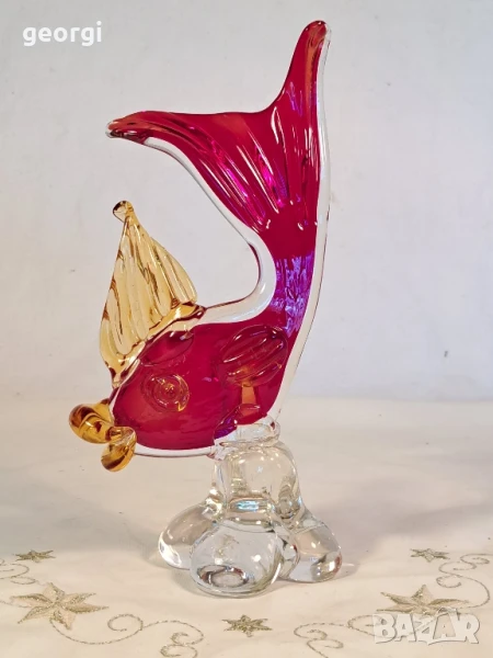 цветна стъклена риба Murano , снимка 1