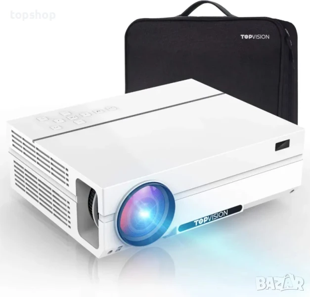 НОВ,ПЪЛЕН КОМПЛЕКТ, ТЕСТВАН, ПЕРФЕКТЕН проектор TOPVISION T26L, Native 1080P Full HD, 7500 Lumen..., снимка 1