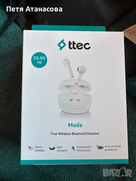 Нови безжични слушалки ttec, снимка 1