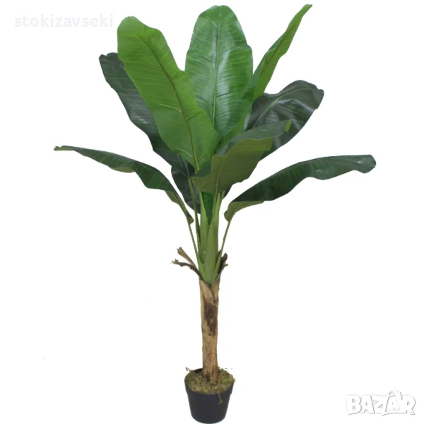 Изкуствено бананово дръвче, 120 см, снимка 1